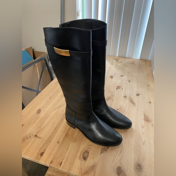 Tory Burch T-Hardware Riding Boot - Picture 2 of 4